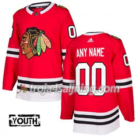 Chicago Blackhawks tröja Customized Röd 2017-2018 Adidas Authentic - NHL Tröjor Barn Chicago Blackhawks tröja Customized Röd 2017-2018 Adidas Authentic - NHL Tröjor Barn